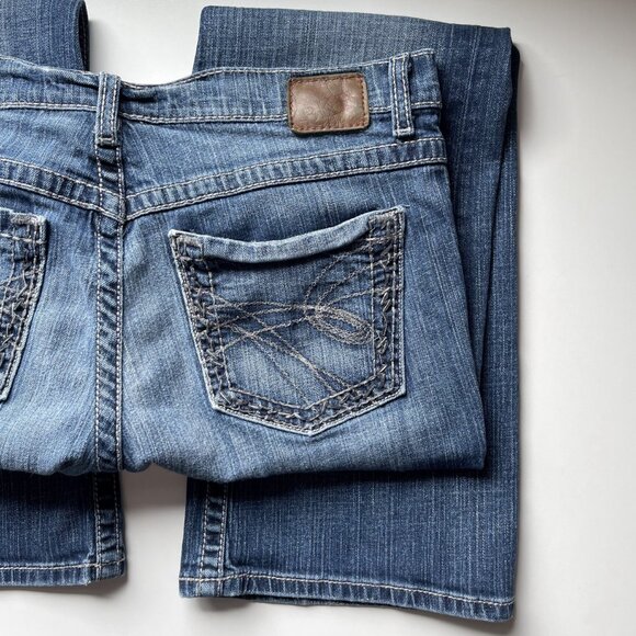 Vintage BKE Drew Jeans - Distressed Mid-Rise & Bootcut - Size 32 | 31.5 - Picture 5 of 14